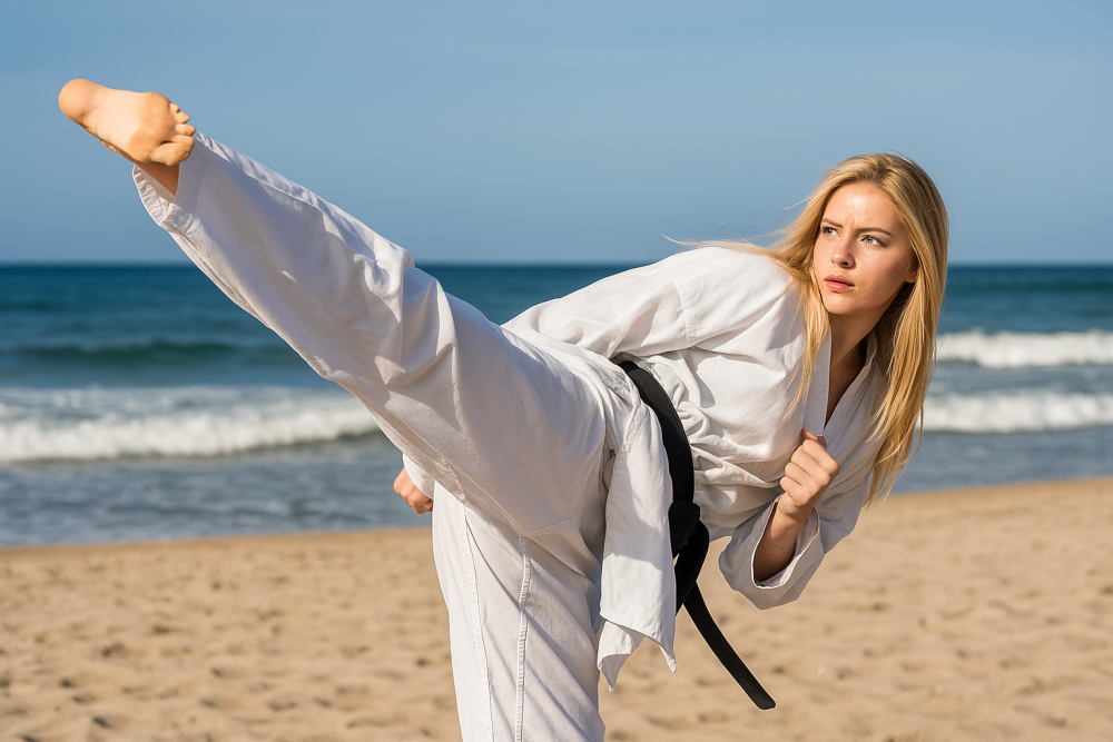 Taekwondo Side Kick 1 Step-by-Step Execution of the Taekwondo Side Kick