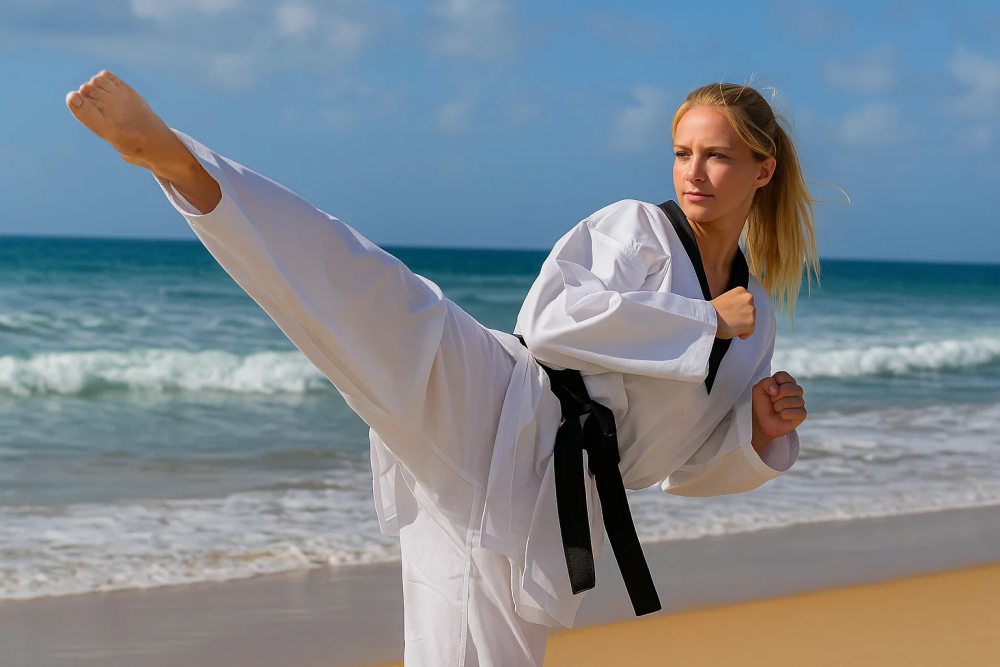 Roundhouse Kick in Taekwondo - Dollyo Chagi 1 Roundhouse Kick in Taekwondo