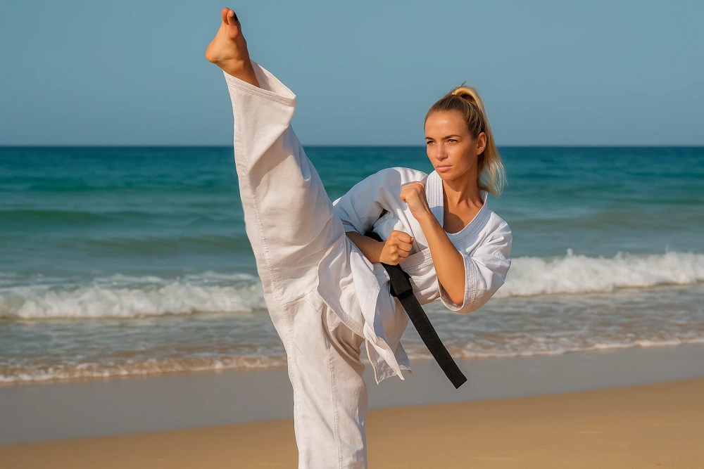 Roundhouse Kick in Taekwondo - Dollyo Chagi 2 Stretching Exercises for Dollyo Chagi