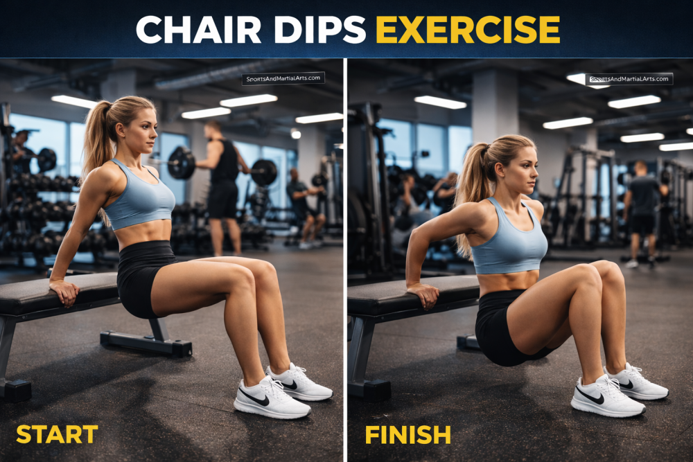 Chair Dip Exercise Step-by-Step