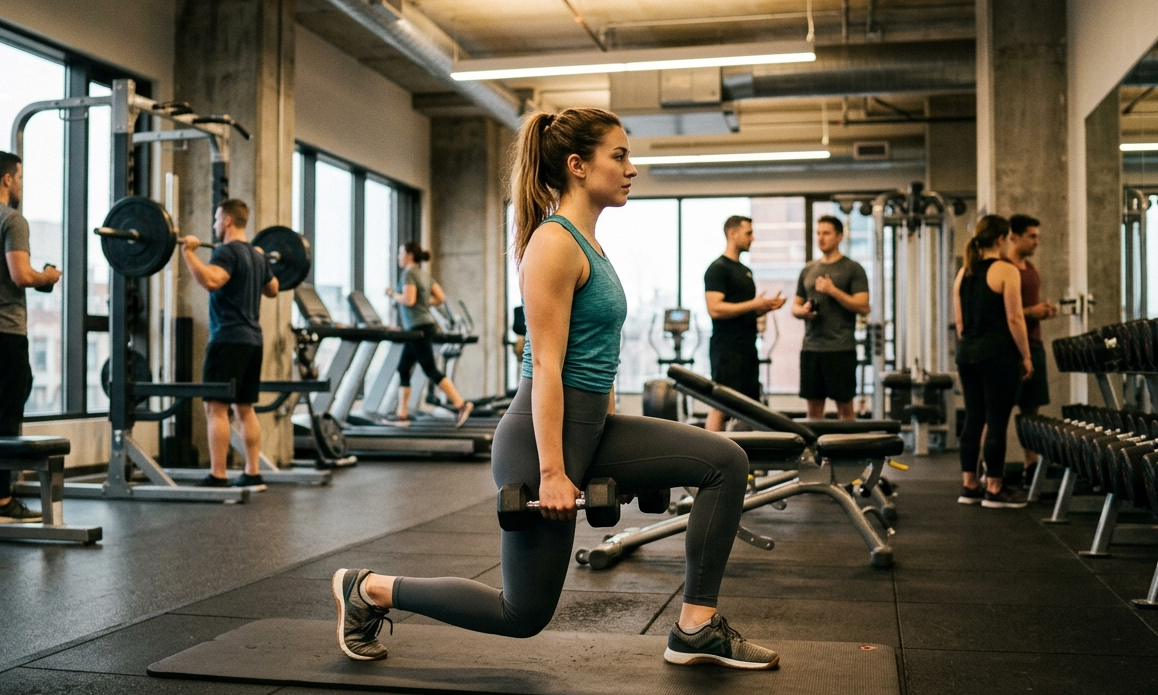 Performing the Lunge Exercise