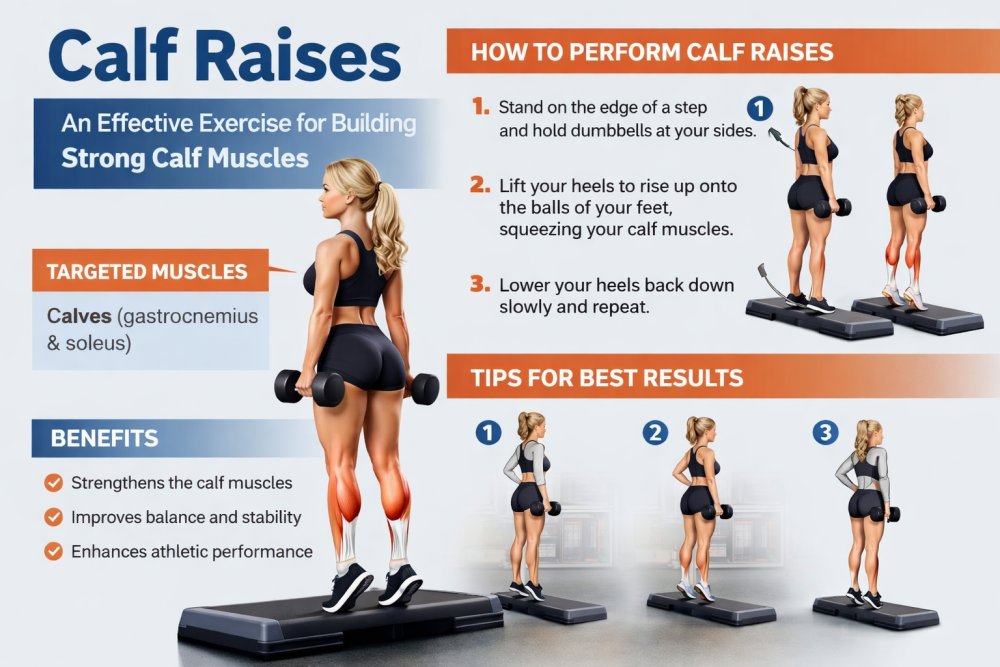 Calf raises 3 Variations of Calf Raises
