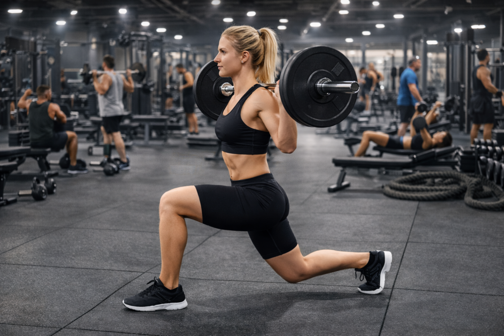 Variations of the Barbell Reverse Lunge