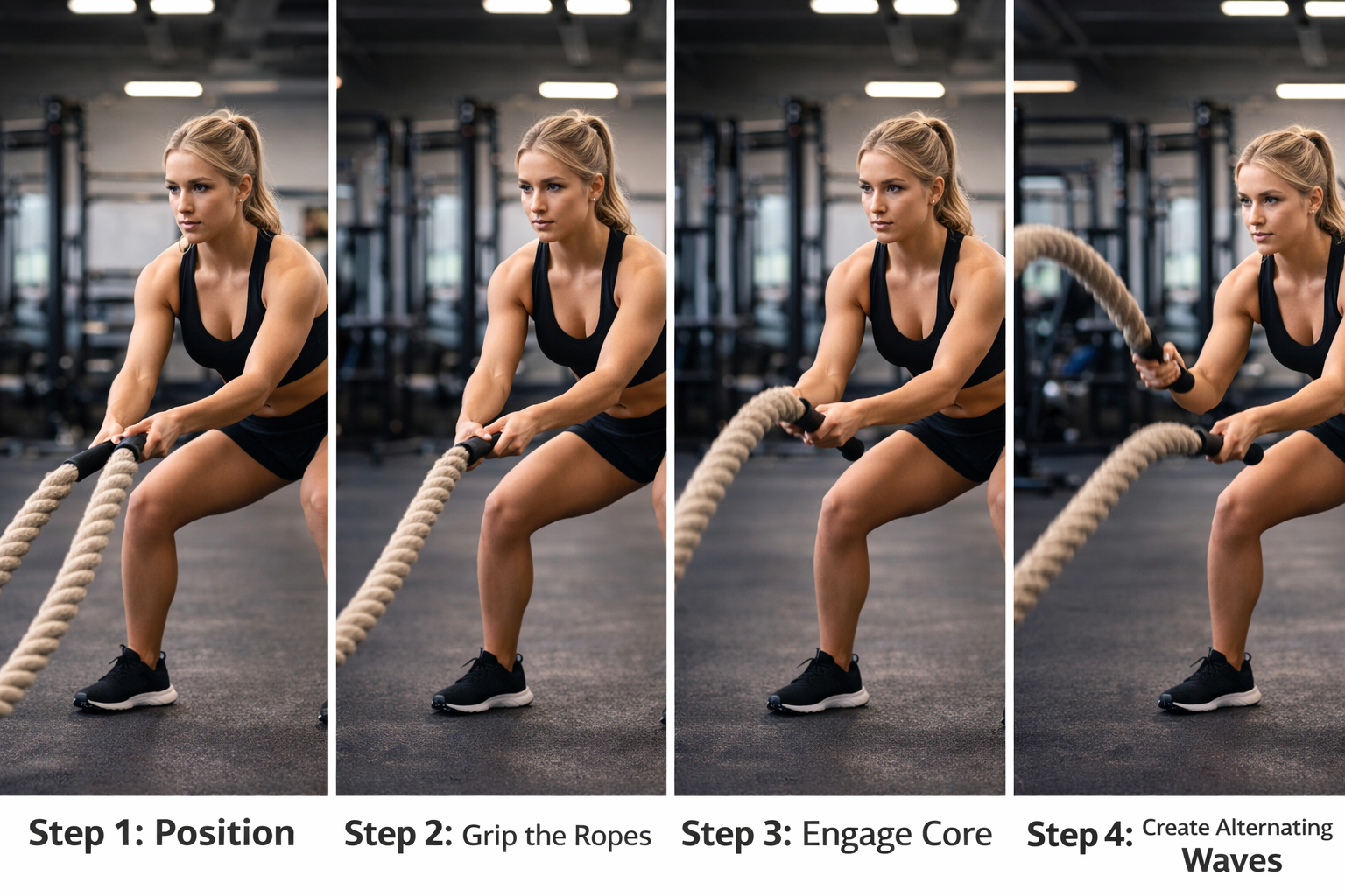 Effective Battle Rope Step by Step