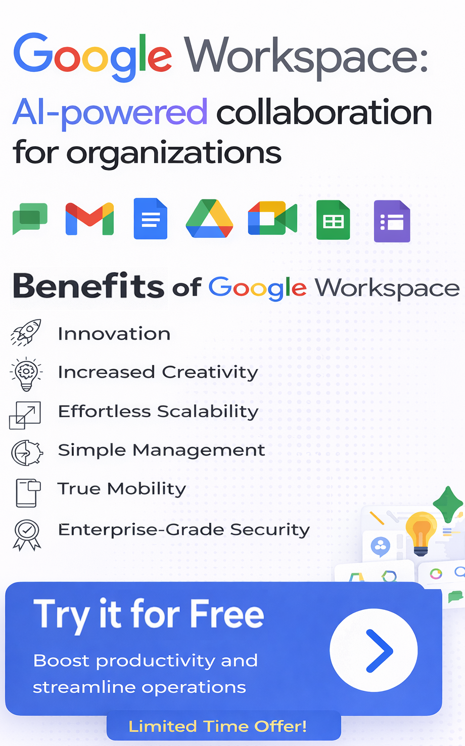 Free Google Work Space